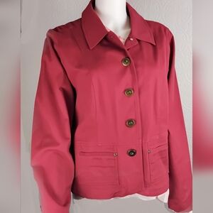 Christopher & Banks -Red cotton  jacket